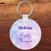  gepersonaliseerde Beauty Therapist Sleutelhanger (Voorkant)