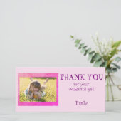 Gepersonaliseerde Bedank Foto Bedankkaart (Staand voorkant)