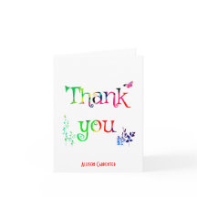 Gepersonaliseerde bedankbriefjes, Rainbow Letters 