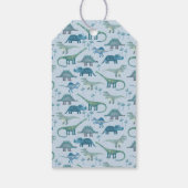 Gepersonaliseerde bedankjes voor dinosaurusliefheb cadeaulabel (Achterkant)