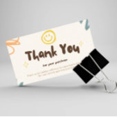 Gepersonaliseerde bedankkaart Business Pastel Visitekaartje