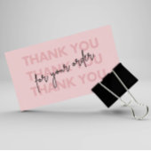 Gepersonaliseerde bedankkaart Business Visitekaartje