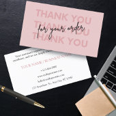 Gepersonaliseerde bedankkaart Business Visitekaartje