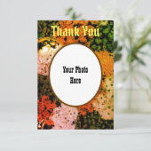 Gepersonaliseerde bedankkaart: Floral Bedankkaart (Staand voorkant)