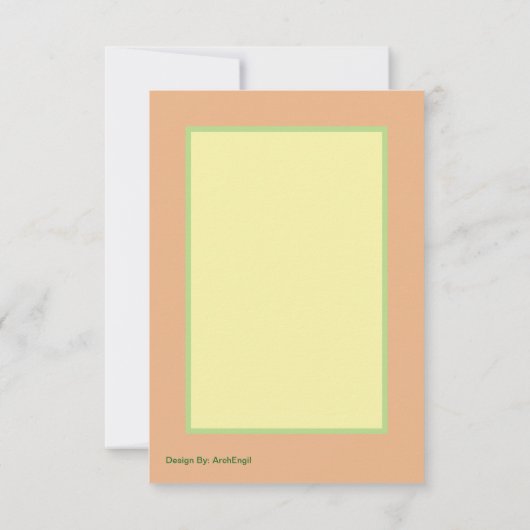 Gepersonaliseerde bedankkaart: Floral Bedankkaart (Achterkant)