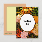 Gepersonaliseerde bedankkaart: Floral Bedankkaart (Voorkant / Achterkant)
