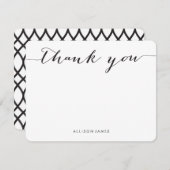 Gepersonaliseerde bedankkaarten bedankkaart (Voorkant / Achterkant)