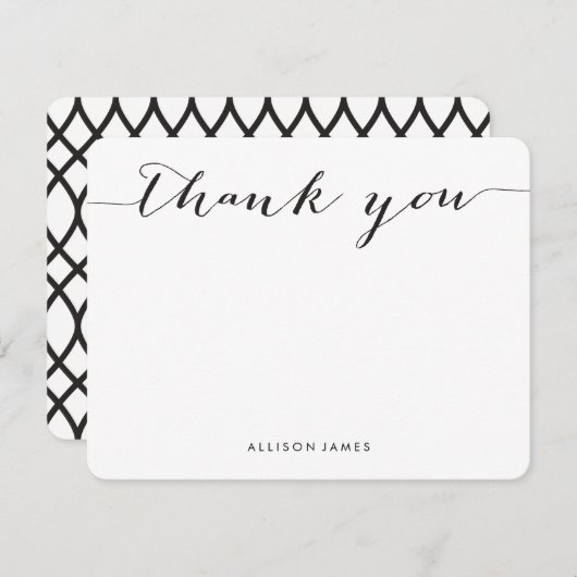 Gepersonaliseerde bedankkaarten bedankkaart (Voorkant / Achterkant)