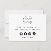 Gepersonaliseerde bedankkaarten Professional Bedankkaart (Achterkant)