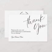 Gepersonaliseerde bedankkaarten Professional Bedankkaart (Voorkant / Achterkant)