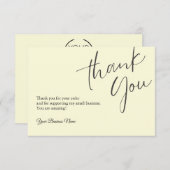 Gepersonaliseerde bedankkaarten Professional Bedankkaart (Voorkant / Achterkant)