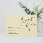 Gepersonaliseerde bedankkaarten Professional Bedankkaart (Staand voorkant)