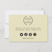 Gepersonaliseerde bedankkaarten Professional Bedankkaart (Achterkant)