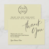 Gepersonaliseerde bedankkaarten Professional Bedankkaart (Voorkant / Achterkant)