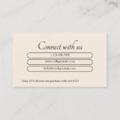 Gepersonaliseerde bedankkaarten Professional Visitekaartje (Achterkant)