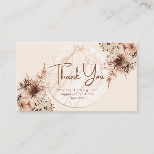 Gepersonaliseerde bedankkaarten Professional Visitekaartje (Voorkant)