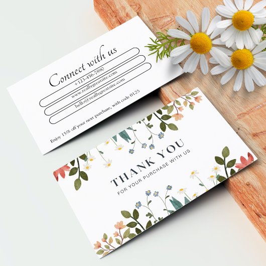 Gepersonaliseerde bedankkaarten Professional Visitekaartje