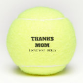 Gepersonaliseerde Bedankt Mom Tennisballen (Voorkant)