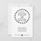 Gepersonaliseerde Bedankt van de Groom en de Groom (Voorkant)