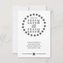 Gepersonaliseerde Bedankt van de Groom en de Groom