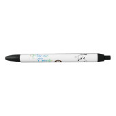 Gepersonaliseerde bedankuil zwarte inkt pen (Voorkant)