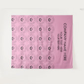 Gepersonaliseerde Bedrijf Logo Achtergrond voor Be Wandkleed (Voorkant (horizontaal))