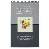 Gepersonaliseerde Bedrijf Logo en foto's Neutral G Kalender (Hoes)
