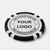 Gepersonaliseerde Bedrijf Logo en Tekst Poker Chip (Enkel)