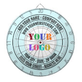 Gepersonaliseerde Bedrijf Logo Tekst Dart Board Sj Dartbord (Voorkant)
