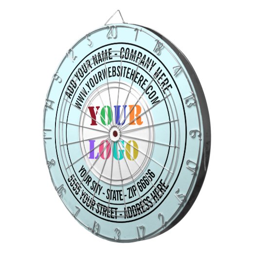 Gepersonaliseerde Bedrijf Logo Tekst Dart Board Sj Dartbord (Voorkant Rechts)