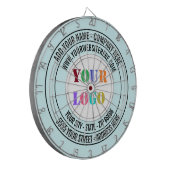 Gepersonaliseerde Bedrijf Logo Tekst Dart Board Sj Dartbord (Voorkant Links)