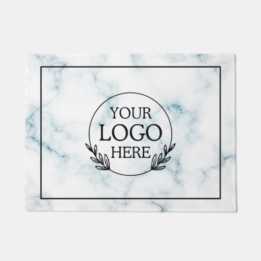 Gepersonaliseerde Bedrijf Welkom Mat met Logo Hier (Voorkant)