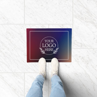 Gepersonaliseerde Bedrijf Welkom Mat met Logo Hier