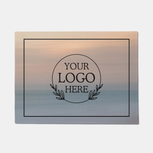 Gepersonaliseerde Bedrijf Welkom Mat met Logo Hier (Voorkant)
