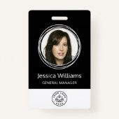 Gepersonaliseerde bedrijfs identiteitskaart van de badge (Voorkant)