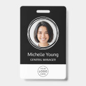 Gepersonaliseerde bedrijfs identiteitskaart van de badge (Voorzijde)
