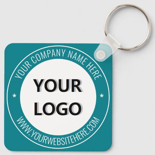 Gepersonaliseerde bedrijfs Logo en de Gift van de  Sleutelhanger (Achterkant)