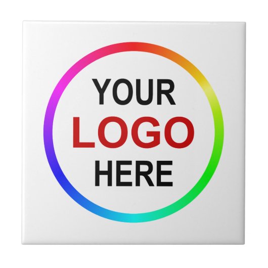 Gepersonaliseerde bedrijfs logo tegeltje (Voorkant)