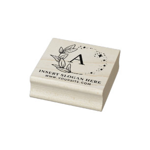 Gepersonaliseerde Bedrijfs Monogram Zelfinking Ste Rubberstempel
