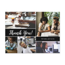 Gepersonaliseerde Bedrijfsfoto collage Dank u