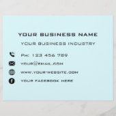 Gepersonaliseerde bedrijfsinfo Zakelijke promotie  Flyer (Voorkant)