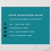 Gepersonaliseerde bedrijfsinfo Zakelijke promotie  Flyer (Achterkant)