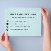 Gepersonaliseerde bedrijfsinfo Zakelijke promotie  Flyer (Hand)