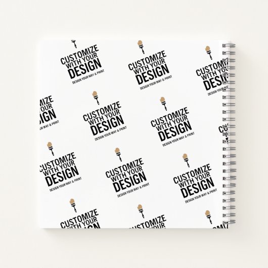 Gepersonaliseerde Bedrijfsmerk Custom Minimalist Notitieboek (Achterkant)