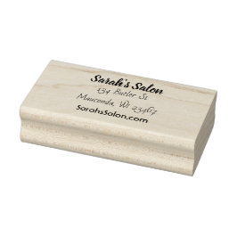 Gepersonaliseerde bedrijfsnaam, adres en e-mail rubberstempel
