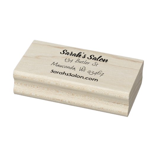 Gepersonaliseerde bedrijfsnaam, adres en e-mail rubberstempel (Stempel)