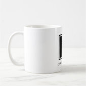 Gepersonaliseerde bedrijfsnaam en logo koffie mok (Links)