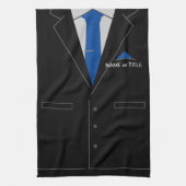 Gepersonaliseerde Bedrijfsnaam Funny Keuken Handdo Theedoek (Verticaal)