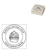 Gepersonaliseerde bedrijfsnaam Logo Adres Rubberstempel (Gestempeld)