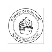 Gepersonaliseerde bedrijfsnaam Logo Adres Rubberstempel (Afrduk)